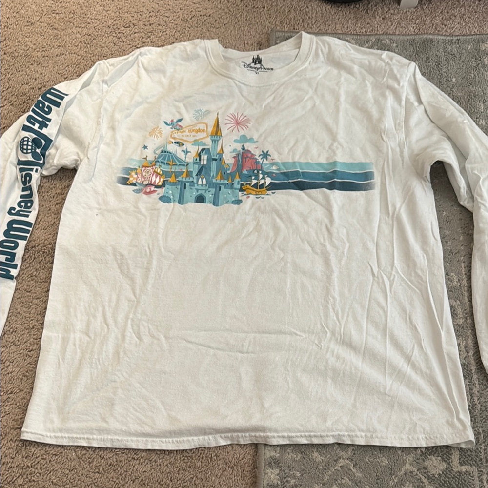 White Long Sleeve Walt Disney World Shirt